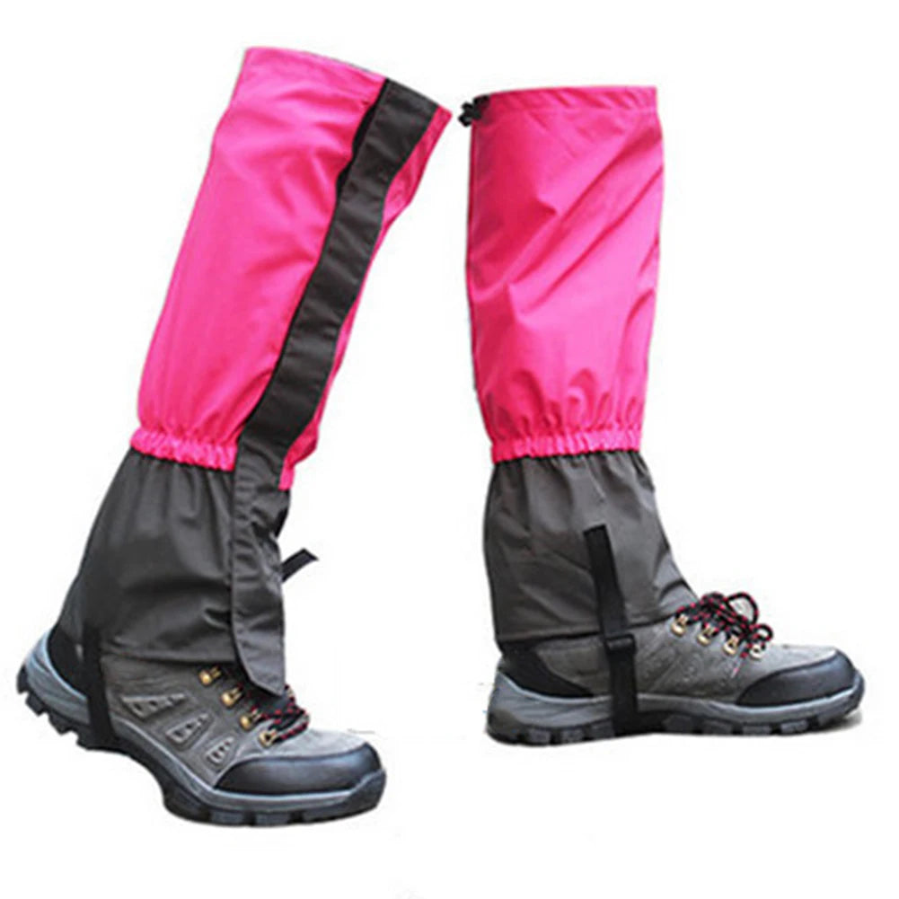 Outdoor Hiking Boot Gaiter Waterproof Snow Leg Legging Cover Adjustable Elastic Bands Snap Buckles For Outdoor Hunting Climbing