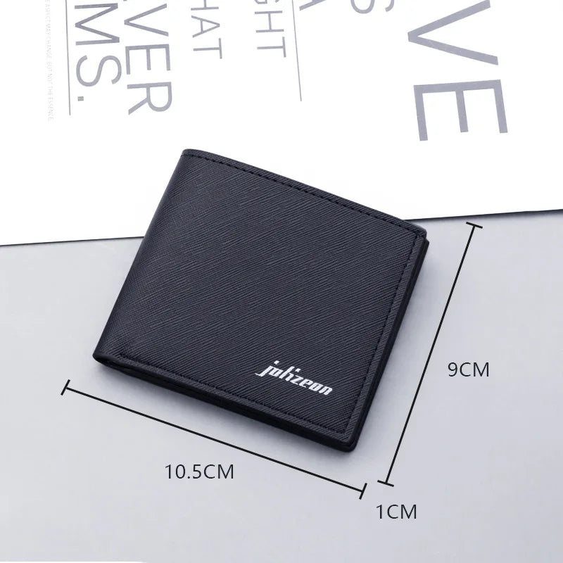 Men Wallet PU Leather Black/white Credit Card Holder Wallet Case Male Short Purse 2022 Money Bag for Men Coin Purse