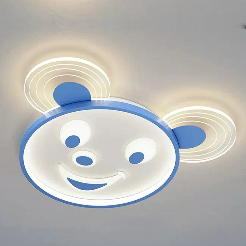 Celing light Nordic Led Cartoon Lights, Stepless Dimming Intelligent Control Bedroom Lamps