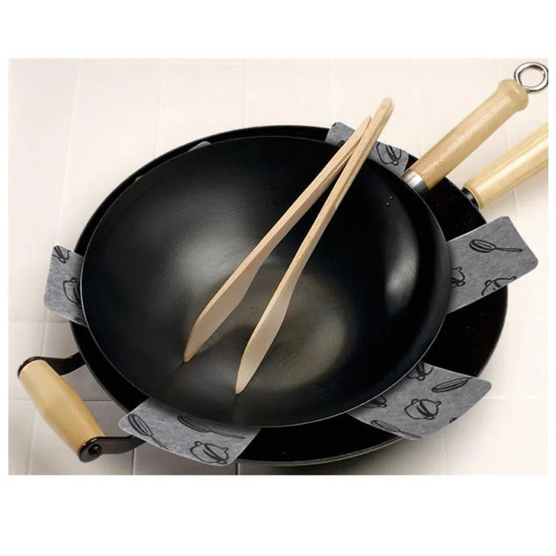 1/5/10pcs 38cm Non-stick Protection Pad Pan Bottom Heat Insulation Prevent Scratching for Table Pots and Pans Separator Placemat