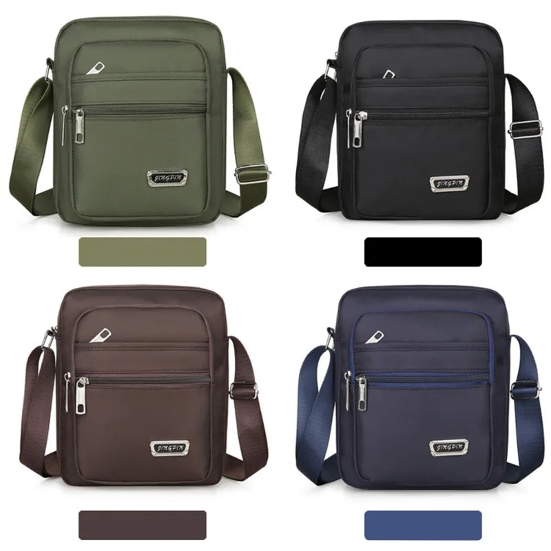 2023 Brand New Men Crossbody Bags Male Nylon Shoulder Bags Boy Messenger Bags Man Handbags for Travel Casual Large Satchel Grey