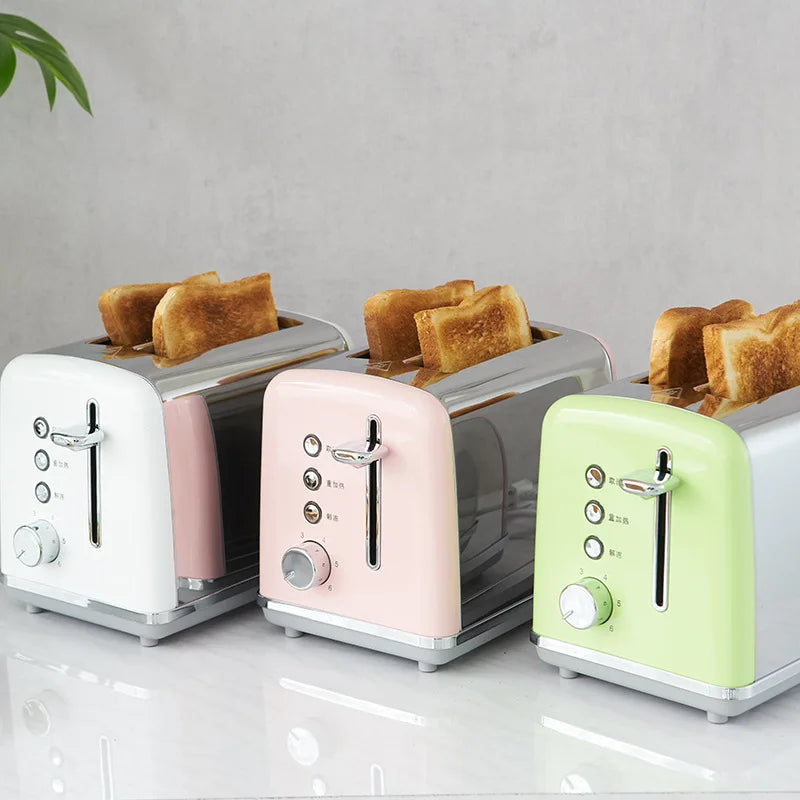 WA46 Electric Toaster Household Bread Baking Machine Mini Automatic Breakfast Maker Fast Heating Sandwich Kitchen Grill Oven