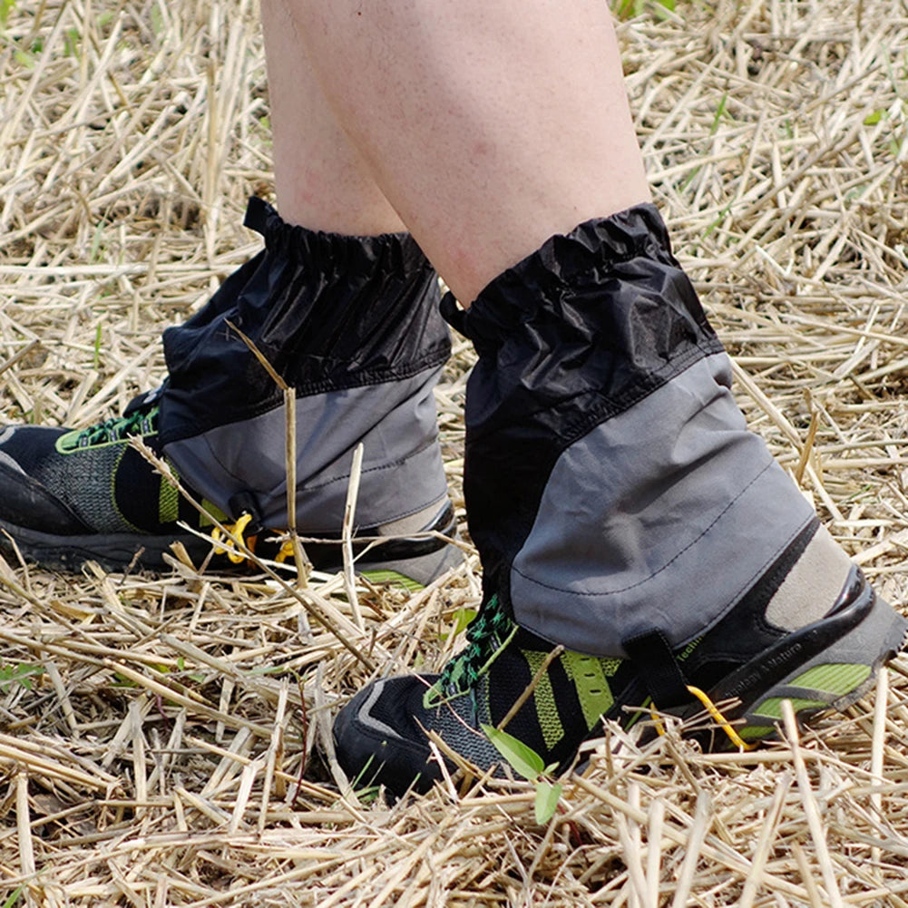 Durable Gaiters Waterproof 20D Silicon Coated Cloth 20x12x22cm Webbing Sole Buckle For Walking/camping /hiking