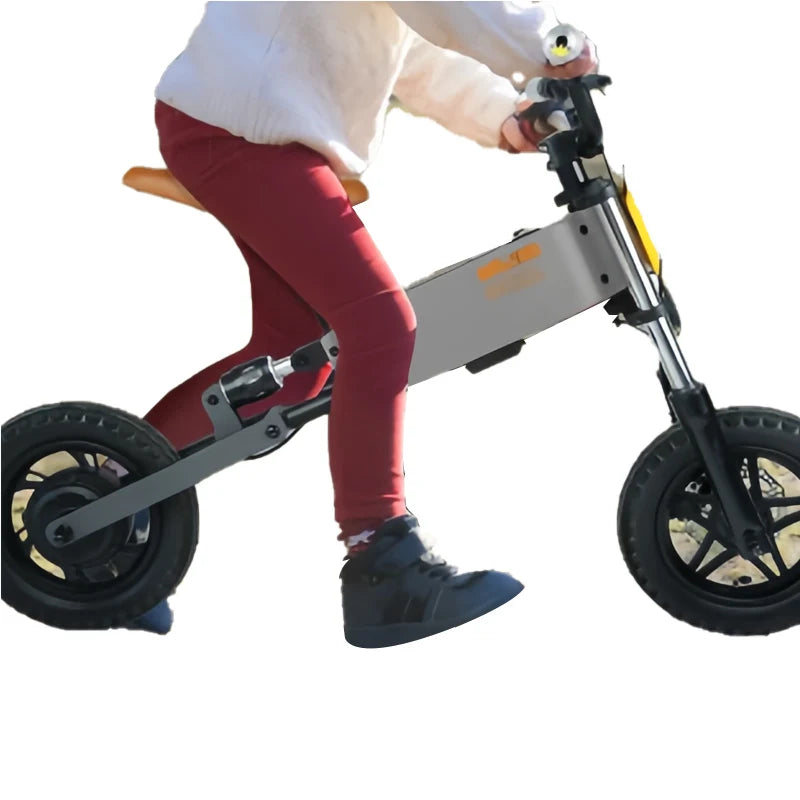 Children Outdoor Off-road Electric Bicycle with APP 24V Battery 200W Motor Gray