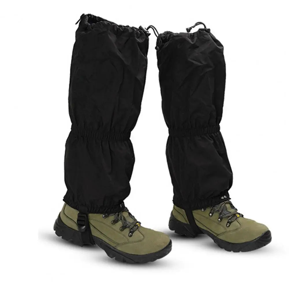 1 Pair Leg Gaiters with Zipper Adjustable Water-Resistant Waterproof Snow Boot Gaiters Leg Guards for Hunting Climbing