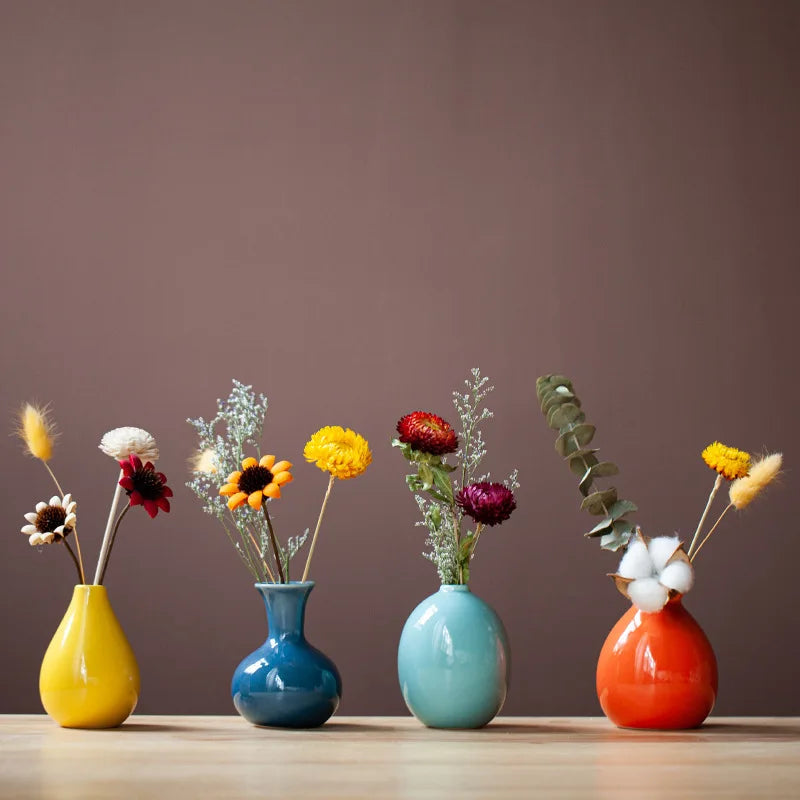 Modern Flower Vases For Homes Home Living Room Decoration Accessories Creative Flower-arranging Ceramic Vase