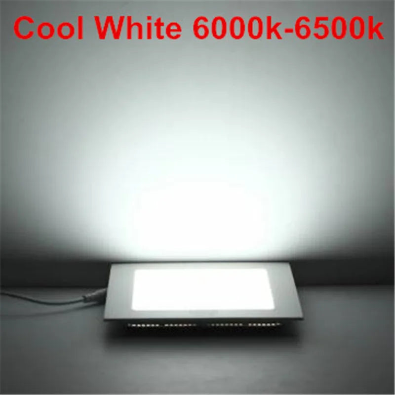 Recessed LED Celing Light 6W 9W 12W 15W 25W Square LED Panel Downlight Aluminium Indoor Lamp AC110V 220V Driver Included