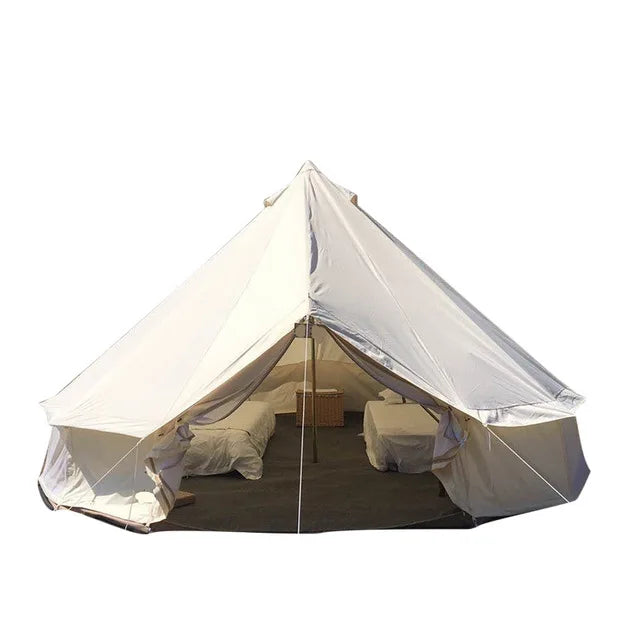 3m 4m 5m 6m 7m Waterproof Cotton Canvas Glamping Luxury Yurt Double Wall Bell Tent