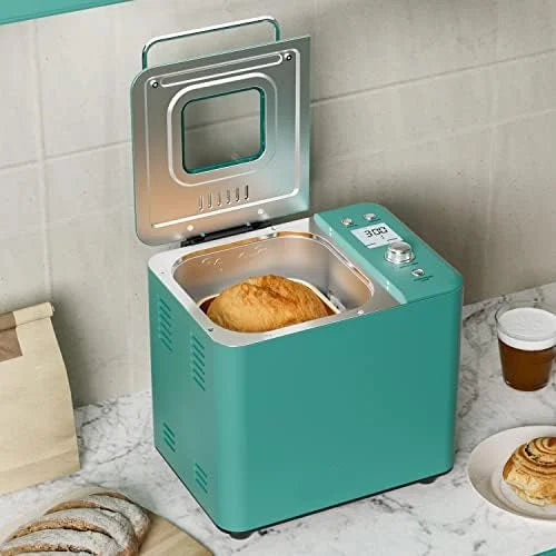 20-in-1 2LB Bread Maker Machine with Gluten Free Pizza Sourdough Setting, Digital, Programmable, 1 Hour Keep Warm, 2 Loaf Sizes,