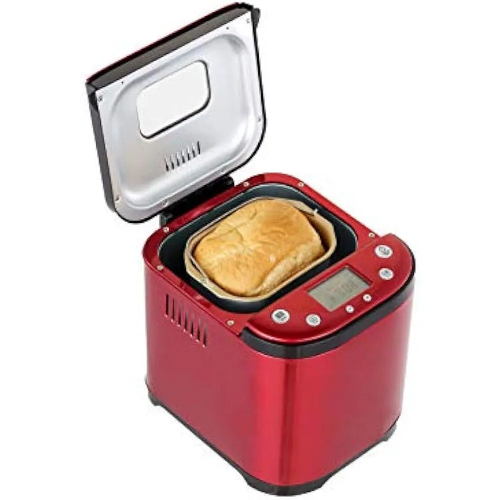 Bread Maker Machine with Nonstick Bowl, Bread Hook, Measuring Cup & Spoon. 15-in-1, Gluten-Free Bread, Cake& Yogurt