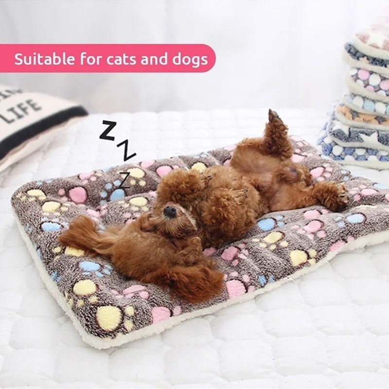 Big dog bed Soft Blanket Flannel Sleeping Pad Dog big Bed Thickened Pet Soft Fur Pad Blanket Mattress Home Warm Carpet Warm