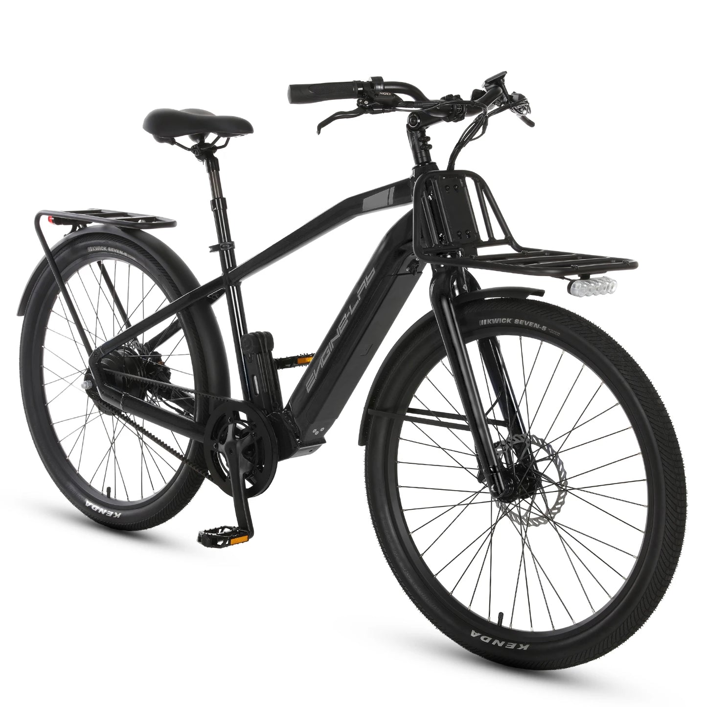 27.5'' Electric Bike 48V 14AH Ebike with 20mph Top Speed 45km Pure Elertic Power Range Headlight Taillight Cycling Bicycle