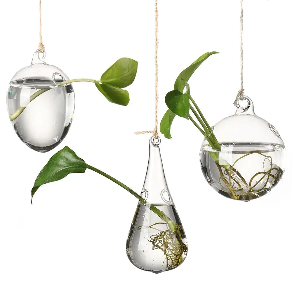 Creative Garden Hanging Glass Ball Vase Hydroponics Flower Plant Pot Terrarium Container Party Wedding Home Decoration