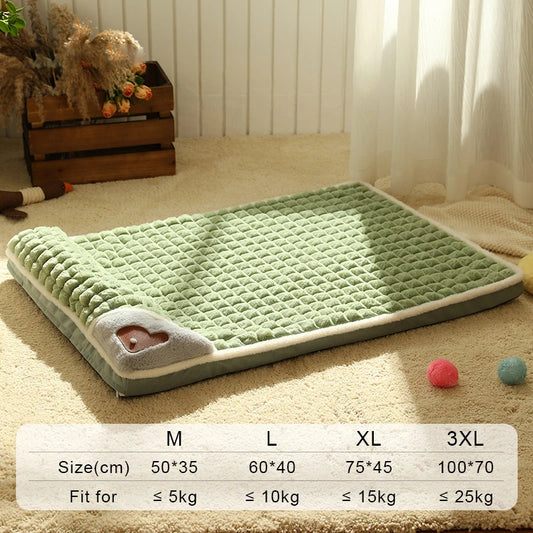 HOOPET VIP Link Dog Sofa Bed Pet Warm Nest Calming Bed Washable Soft Cat Blanket Sleeping Mat Pet Supplies