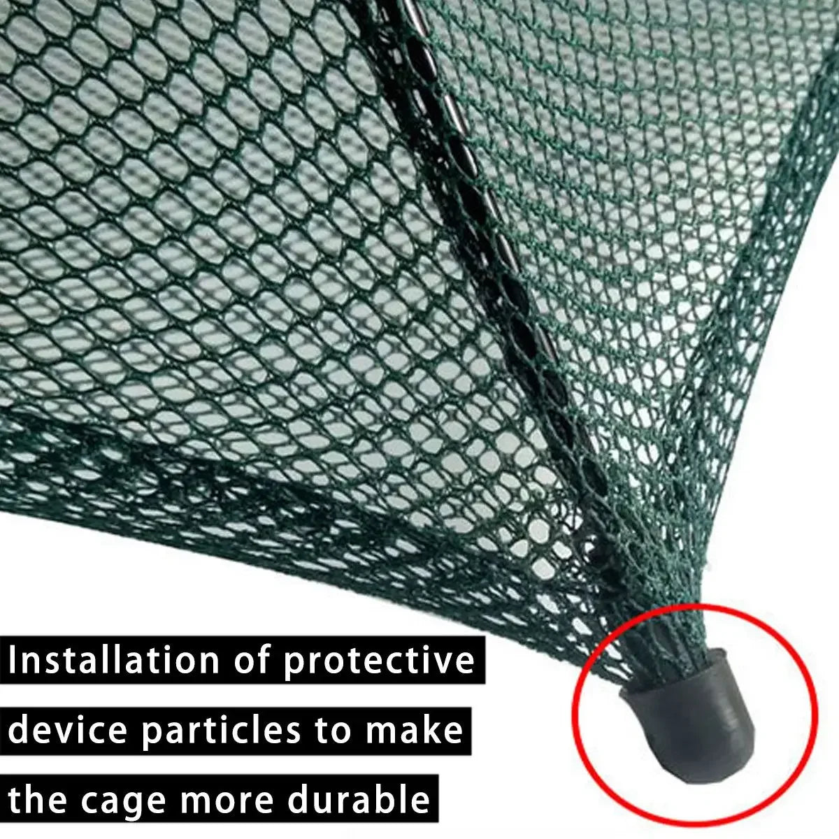 Strengthened 4/6/8 Holes Automatic Fishing Net Shrimp Cage Nylon Foldable Fish Trap Cast Net Cast Folding Fishing Net Outdoor