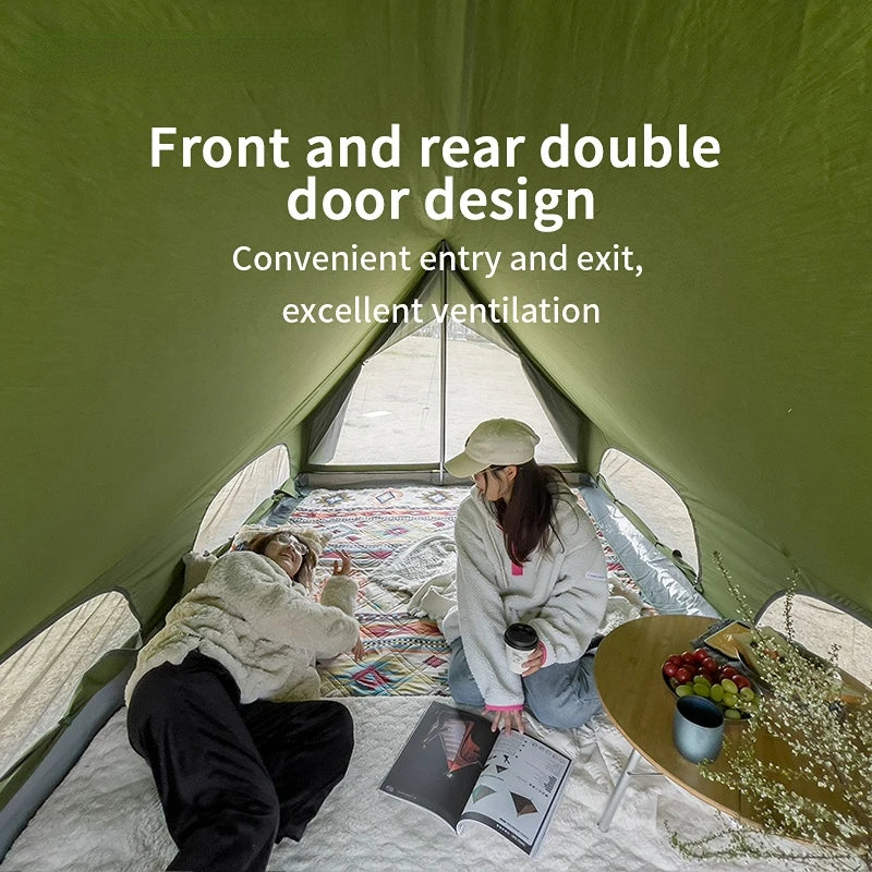 Outdoor camping cotton double peak tent thickened rain-proof luxury large space Breathable tent