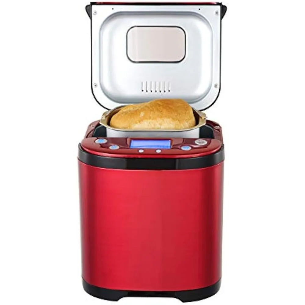 Bread Maker Machine with Nonstick Bowl, Bread Hook, Measuring Cup & Spoon. 15-in-1, Gluten-Free Bread, Cake& Yogurt