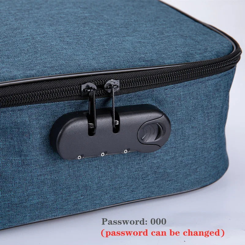 Document Organizer Briefcase A4 Folder Holder Men's Women's Bag Cover Purse Passport Home Safe Functional File Storage Case