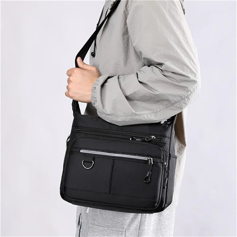 2023 New Shoulder Men's Bag Waterproof Oxford Luxury Design Crossbody Handbag Large Capacity Messenger Bags for Men