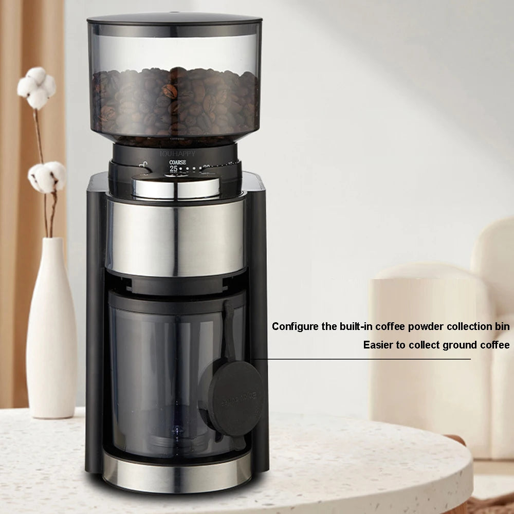 Electric Coffee Grinder High Capacity Coffee Bean Grinder Mill Professional Stainless Steel Grinding Core with 25 Grind Settings