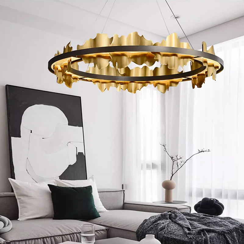 Pendant Hanging Celing Lamp Luces LED Para Habitacion Irregular Metal Creative Simple Decoration Chambre Lights Dining Room