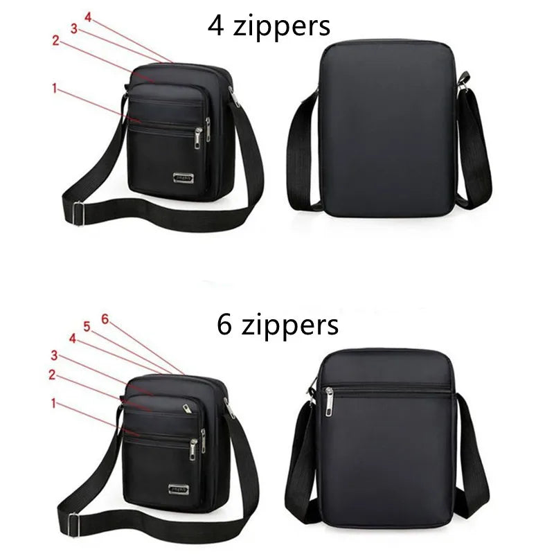 Brand New Men Crossbody Bags Male Nylon Shoulder Bags Boy Messenger Bags Man Handbags for Travel Casual Large Satchel Grey