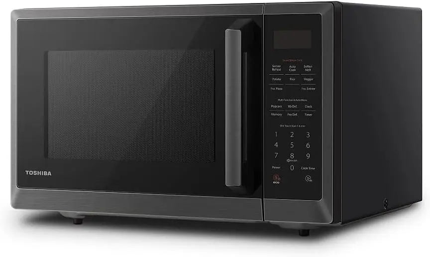 ML2-EM12EA(BS) Microwave Oven, Black Stainless Steel, 1.2 Cu Ft & Digital Toaster Oven with Double Infrared Heating and Spee