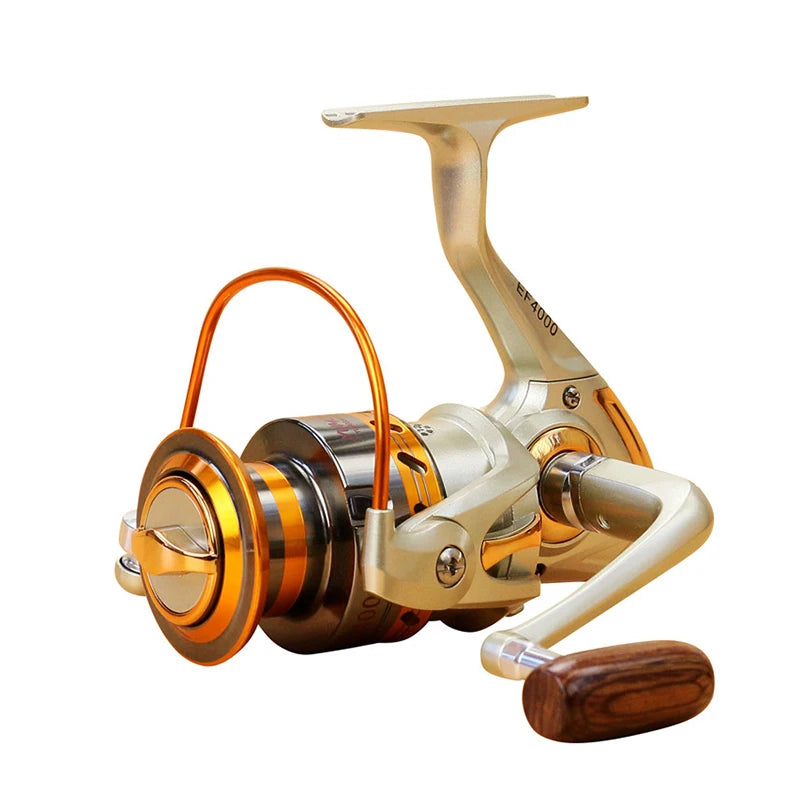 500-9000 series Distant Wheel Metal Spinning Fishing Reel 5.5:1 12 Bearing Balls Fishing Wheel Rotate the spool Fishing coil