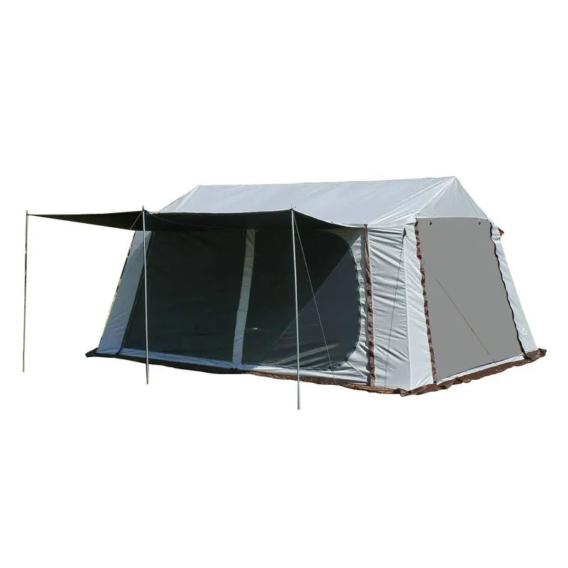 Tent, outdoor, black glue, mosquito proof, sunshade, light luxury camping, two bedrooms, one living room, multi person family