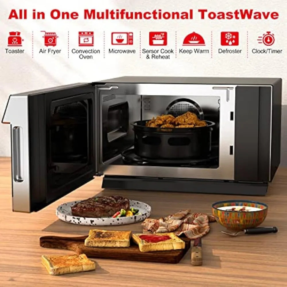 Galanz GTWHG12S1SA10 4-in-1 ToastWave with TotalFry 360, Convection, Microwave, Toaster Oven