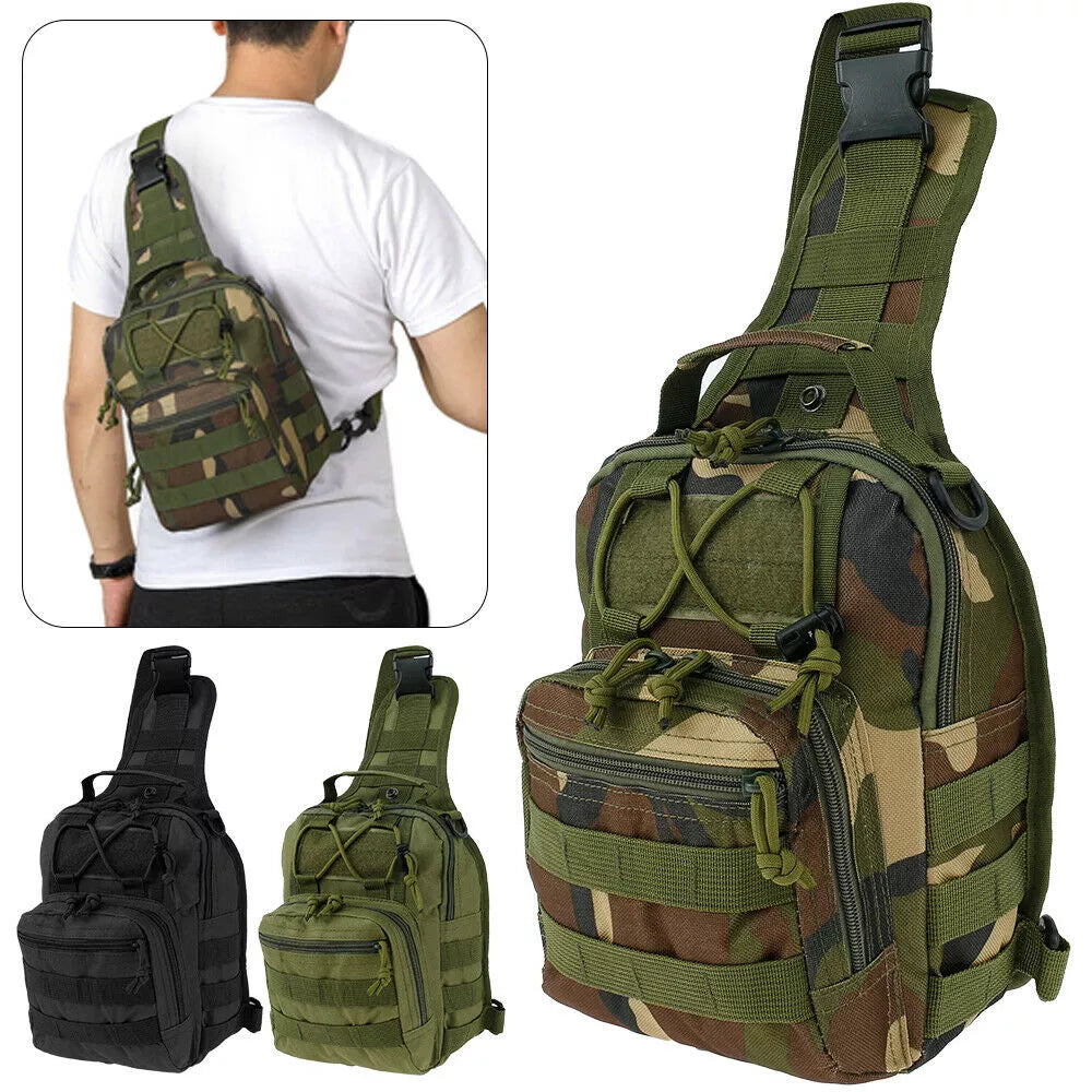 Men's Chest Bags Casual Waist Bags Carry Bags Waterproof 600D Oxford Cloth Men Tactical Shoulder Crossbody Bags Sport Handbags