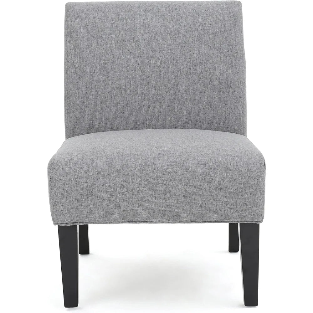 Home Kassi Fabric Accent Chair Furniture Grey Living Room Chair Floor