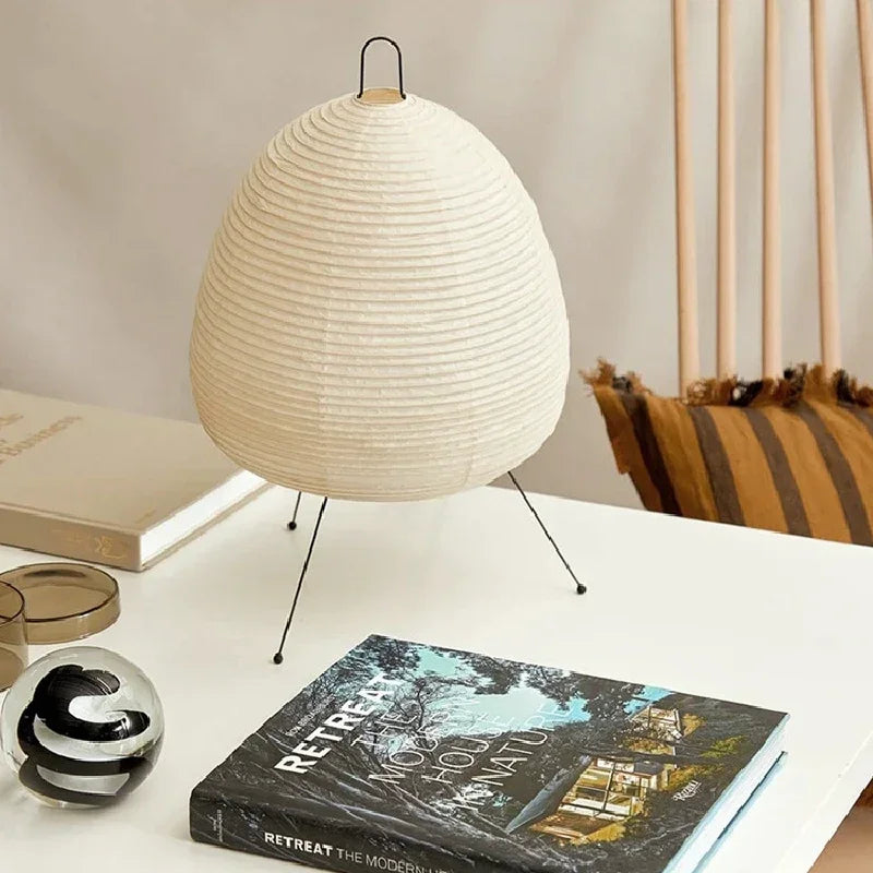 Japanese style Rice Paper Led Table Lamp Living Room Bedroom Bedside Study Hotel Homestay Art Creative Decor Tripod Floor Lamp