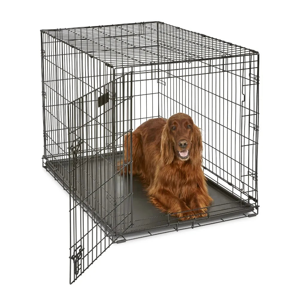 42 Inch Homes For Pets Single Door Folding Metal Dog Crate