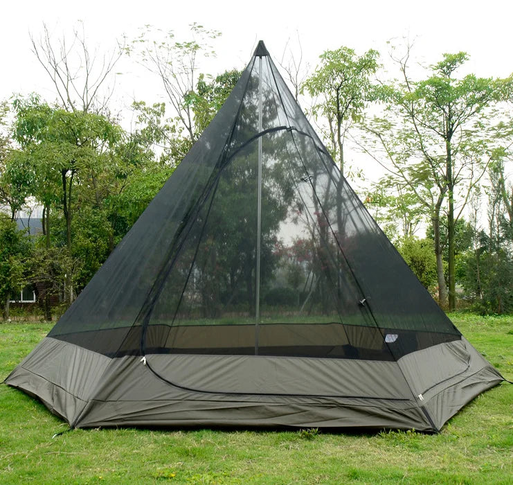 4-6 Person Luxury Single Cotton Canvas Camping Indian Tepee Tent