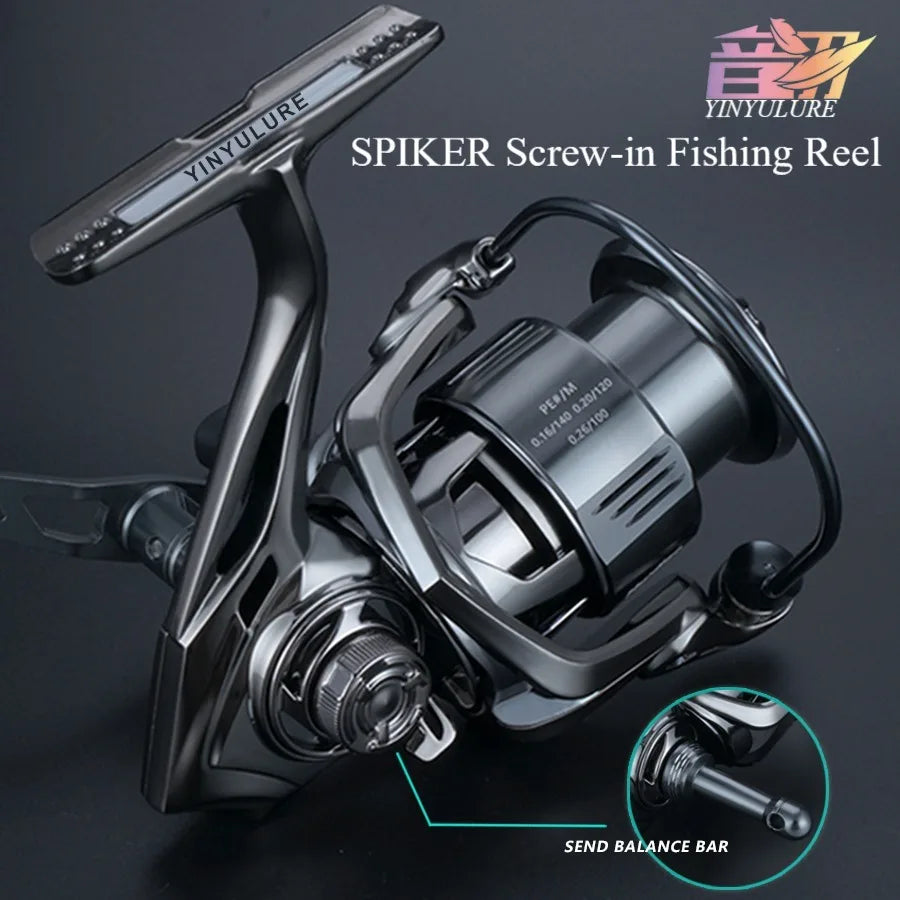 YINYU Lure 2023 SPIKER Screw-in type Fishing Reel Metal Double Handle Casting