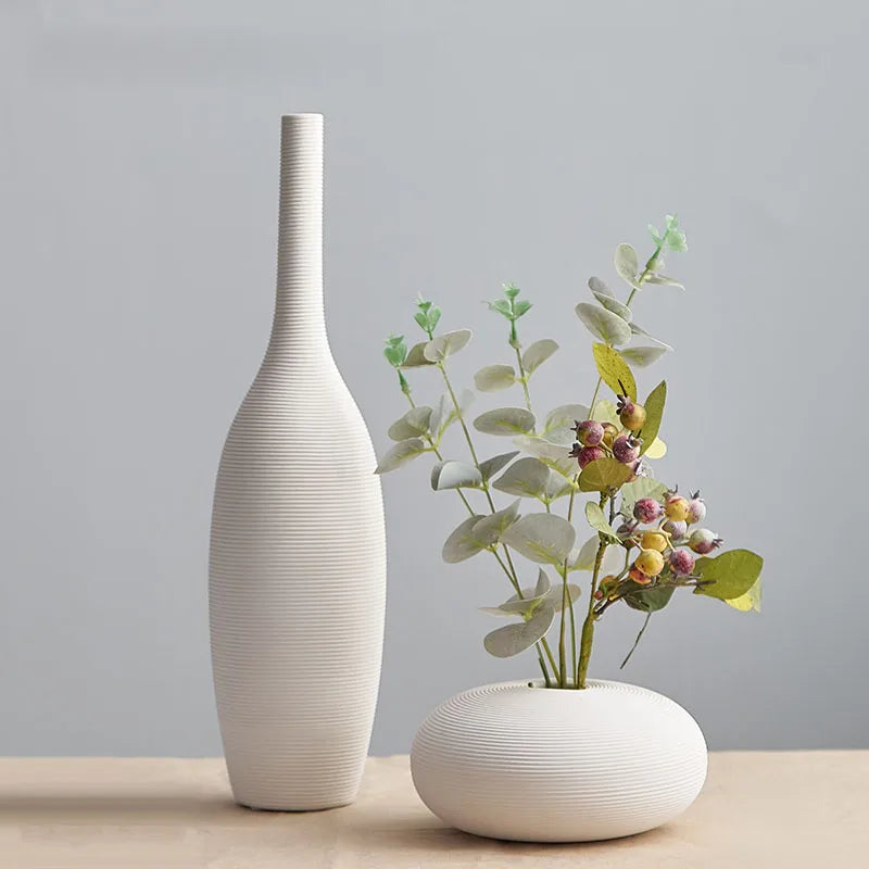 Vase Decoration Household  Ceramic Vase Decorative Vases Modern Living Room Decoration Modern Home Decor Vases for Flowers