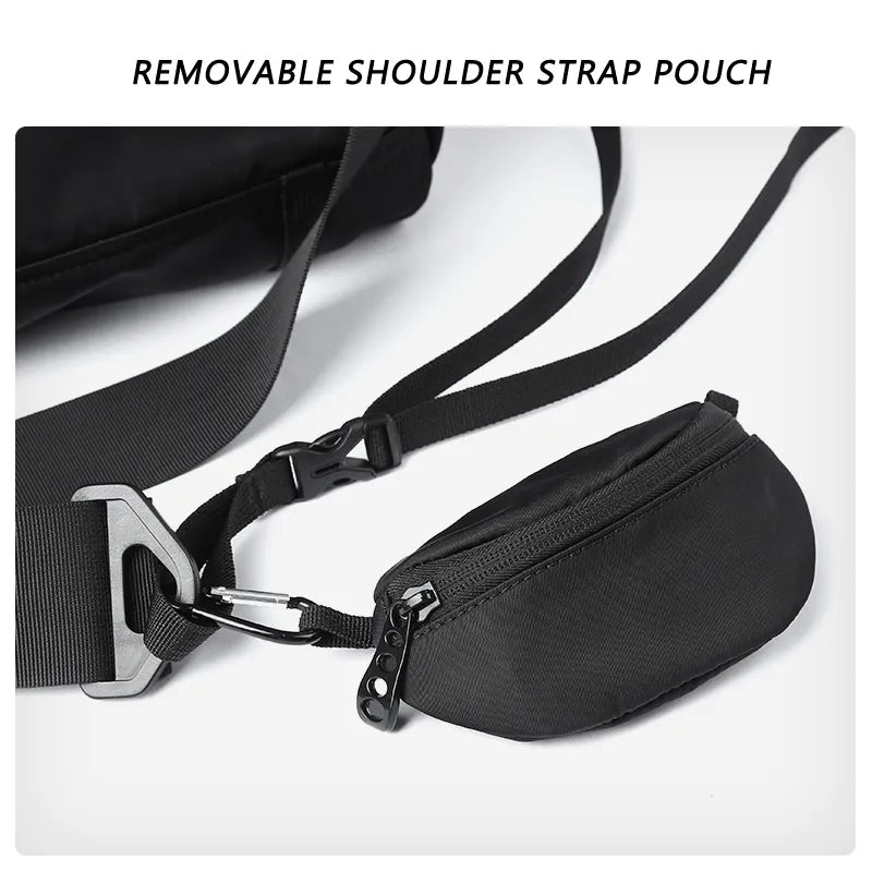 Japan Korean Style Men's Shoulder Crossbody Bag Waterproof Large Capacity Light weight Sport Casual Travel Messenger Sling Bag