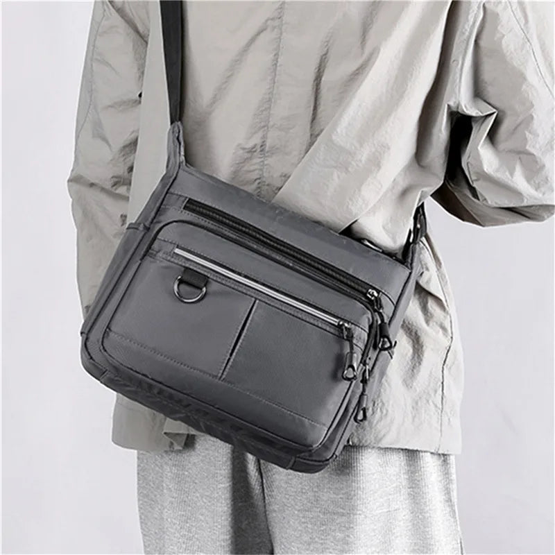 2023 New Shoulder Men's Bag Waterproof Oxford Luxury Design Crossbody Handbag Large Capacity Messenger Bags for Men