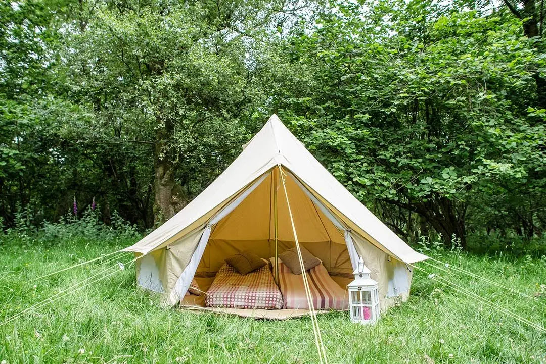 Tents Camping Outdoor 6m Luxury Glamping 4m Cotton Canvas Bell Tent Double Layers Garden Dorset 3 4 5 6metre Bell Tents