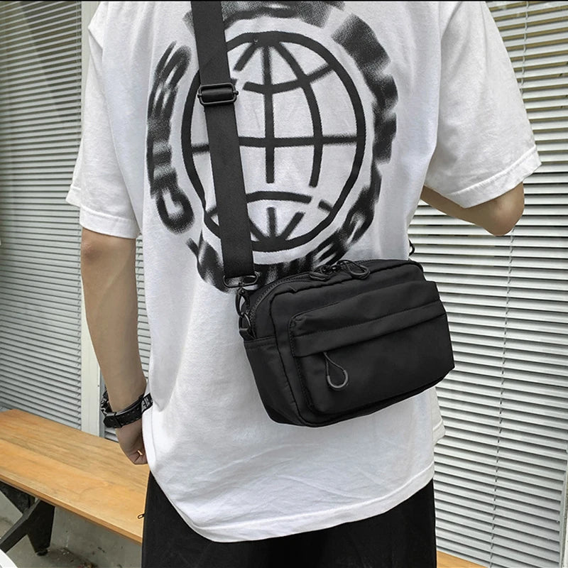 New Unisex Messenger Bag Travel Waist Bag Men's Chest Bag Backpack Casual Men's Shoulder Messenger Bag Nylon Phone Bag Purse