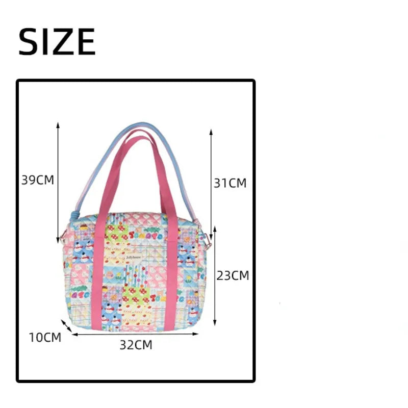 Youda New Style Fashion Cotton Mommy Shoulder Bag Colorful Pattern Multifunctional Handbag Large Capacity Shopper Tote Bags