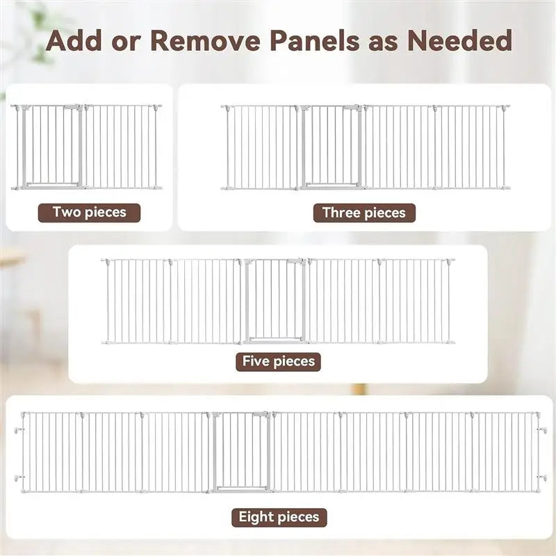 Wfs Fence,Folding Playpen,Dog Fence,Pet Gate Door,Fence, Extension Frame,Foldable,Indoor,Outdoor,8Panel,198",Extra Wide 30"