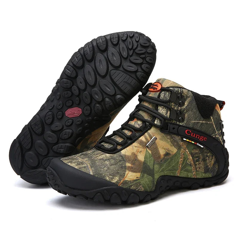 Outdoor Men's Waterproof Hiking Boots Camping Boots Wear Resistant Hiking Shoes Mountain Climbing Trekking Boots Top Quality