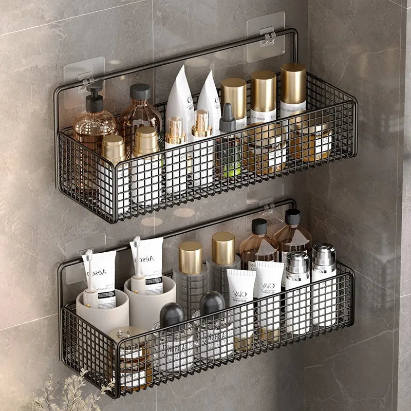 Bathroom Shelf Kitchen Organizer Shelves Corner Frame Iron Shower Caddy Storage Rack Shampoo Holder for Bathroom Accessories