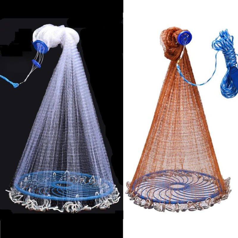 Finefish Catch Fish Network USA Cast Nets Small Mesh Easy To Hand Throw Fishing Net Outdoor Water Hunting Gillnet