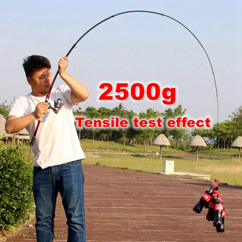 High Quality Carbon Spinning Casting Rod Travel lure Trout telescopic fishing rod  Lure Weight 5-35g carp wooden handle pole