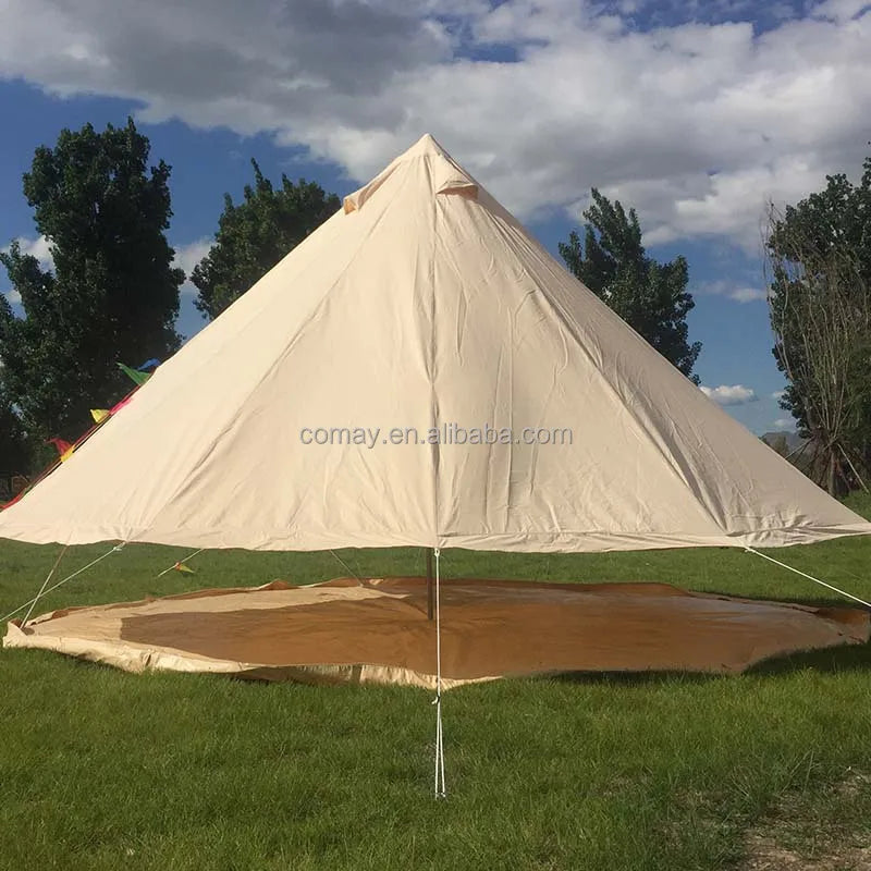 4M 5M 3M TIPI Glamping Resort bell tents hiking travel Indian outdoor A shape cotton canvas tents for camping