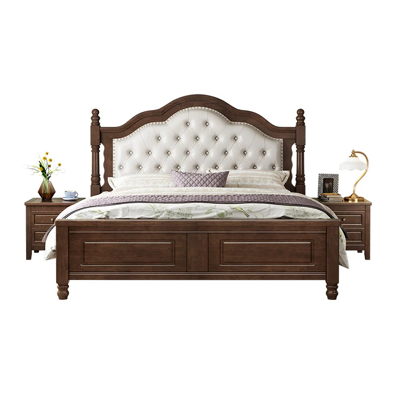 Princess Soft Double Bed European Simple Large Human Bedroom Bed King Bedframe Luxury Muebles Para Dormitorio Nordic Furniture