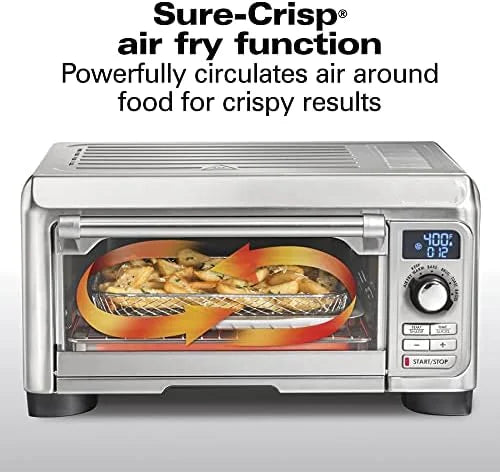 Sure-Crisp Digital Toaster Oven Air Fryer Combo, 1500W, 6 Slice Capacity, Stainless Steel (31241) Barrymore Drew barrymore Toste